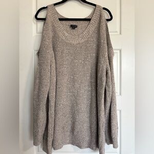 Torrid Off-the-Shoulder Beige Sweater